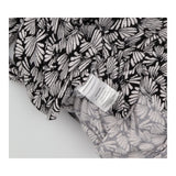 Black and Ivory Floral Jersey Maternity Wrap Dress