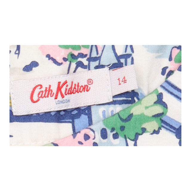 London Scene Printed Sleeveless Cotton A-Line Dres