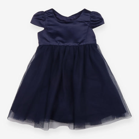 Dress navy tuile satin SS