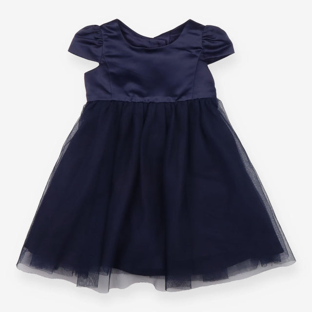Dress navy tuile satin SS