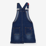 Pinafore denim sequin star with rainbow