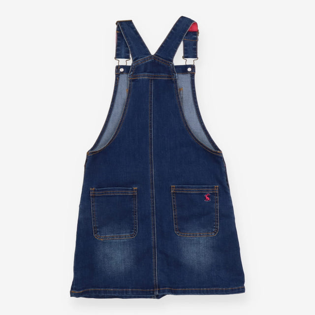 Pinafore denim sequin star with rainbow