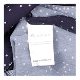 Navy Polka Dot 3/4 Sleeve Maternity Dress