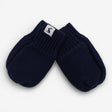Navy mittens paw print