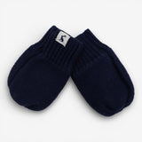 Navy mittens paw print