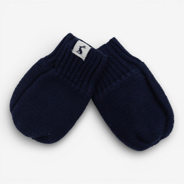 Navy mittens paw print