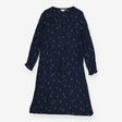 Lightweight Blue Ink Ditsy Maxi Dress