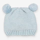 Blue Pom Pom Hat