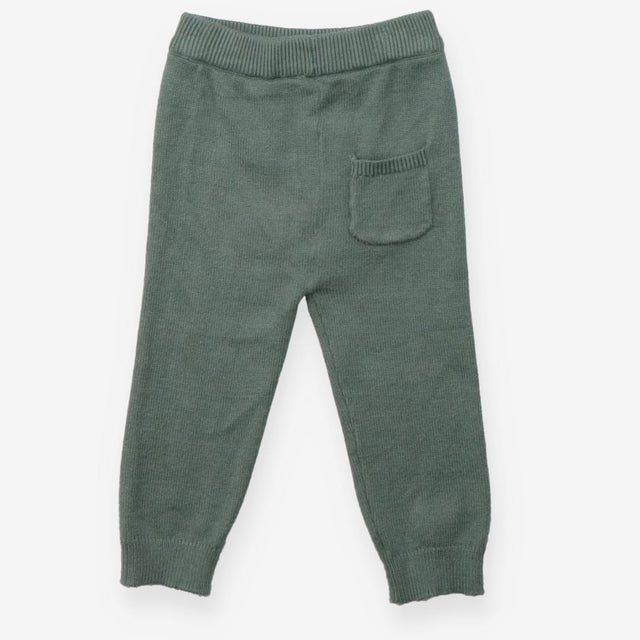 Knit Legging Green Emerald One Back Pocket