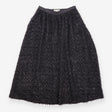 Skirt Black Metallic Thread Textured Midi Sparkle