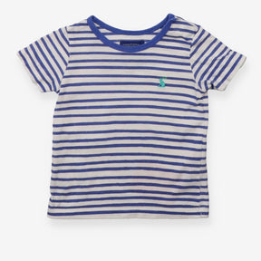 Blue and white stripe top