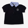 Polo Shirt Navy with Blue Collar