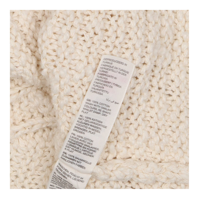 Ivory Chunky Knit Open Front Vest