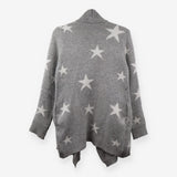 rey star drape maternity and nursing cardigan