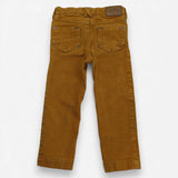 Cord trousers Mustard Straight Leg