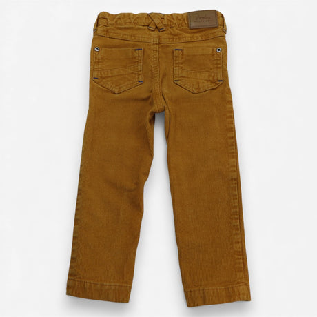 Cord trousers Mustard Straight Leg