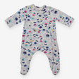 White and Blue Sleepsuit 