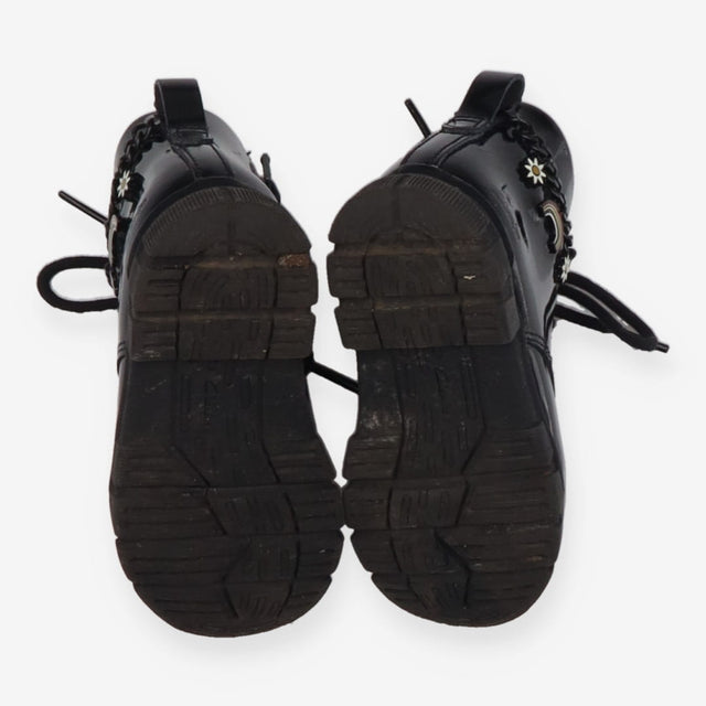 Black Patent Charm Boots