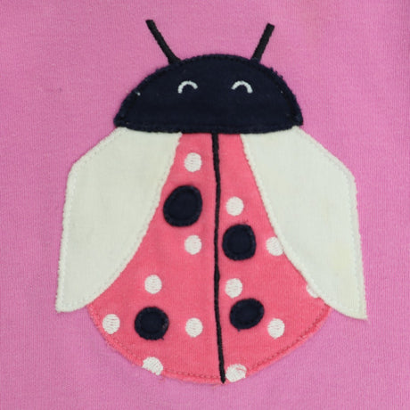 T-shirt long sleeve pink ladybird