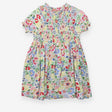 White Colourful Flowers Dress