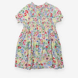 White Colourful Flowers Dress