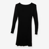 Black Long Sleeve Maternity Nursing Jersey Dress