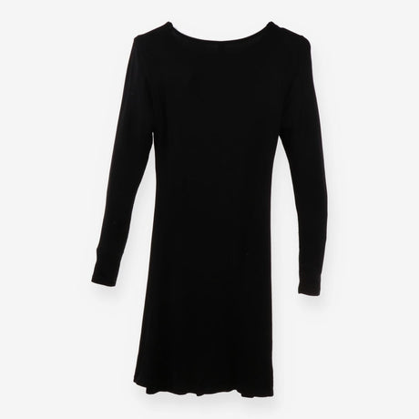 Black Long Sleeve Maternity Nursing Jersey Dress