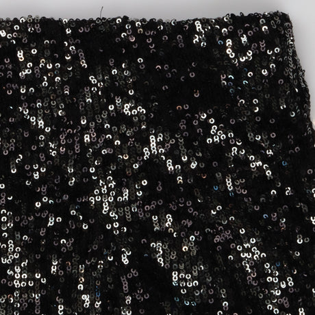 Black Sequin Mini Skirt