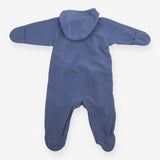 Baby Blue Pramsuit Striped Lining
