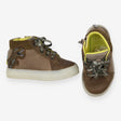 Trainer Boots Light Up Sole Khaki Dinosaur