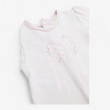 Jody Heart Girls White Embroidery Romper