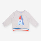 Sweatshirt grey A on front