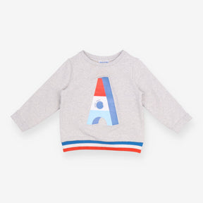 Sweatshirt grey A on front