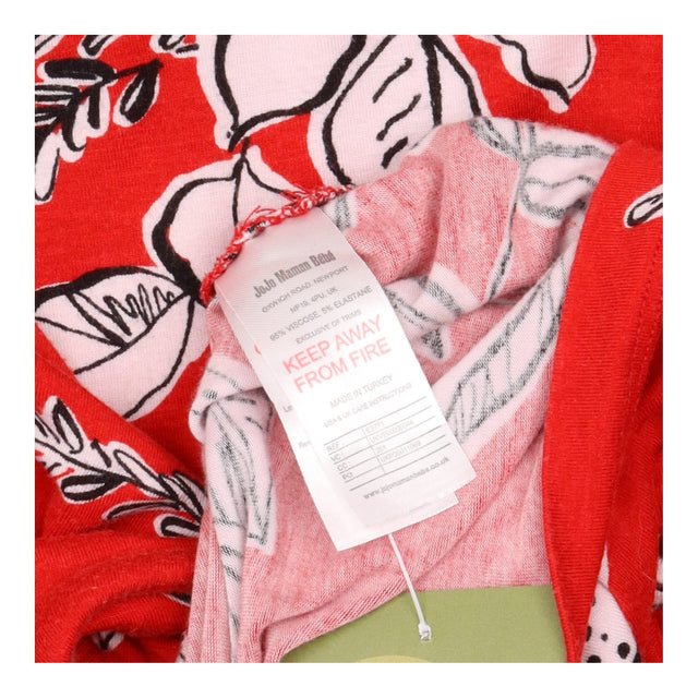 JoJo Maman Bebe Red Leaf Tie Front Maternity Nursi