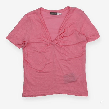 100% Linen Twist T-shirt, Pink
