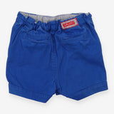 Blue Denim Shorts Striped Lining