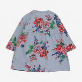 Dress Jersey Long Sleeve Blue Stripe with Floral P