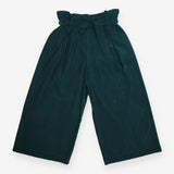 Emily and Fin Dark Teal Corduroy Wide Leg Belted T
