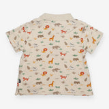 Cream Collared Safari T-shirt