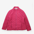 Jacket Quilted Lightweight Zip Up Stand Collar