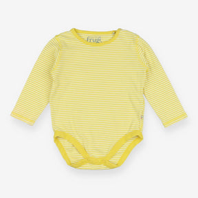 Bodysuit Long Sleeve Yellow Pointelle