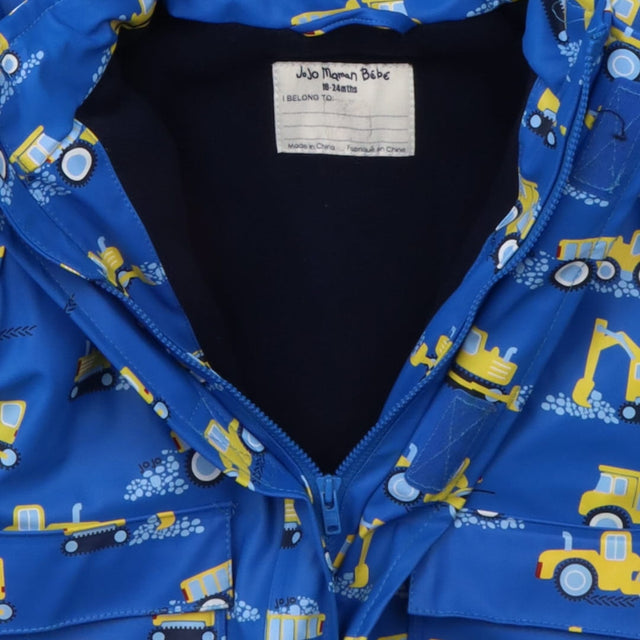 Fishermans coat blue yellow diggers