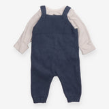Paddington bear knit dungarees with bodysuit