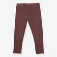 Brown Ribbed Leggings