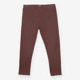 Brown Ribbed Leggings