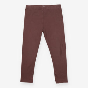 Brown Ribbed Leggings