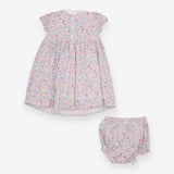 Dress and Bloomers Ditsy with Cherry Appliques