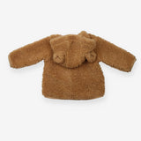 Fleece Jacket Brown with Hood and Bear Ears