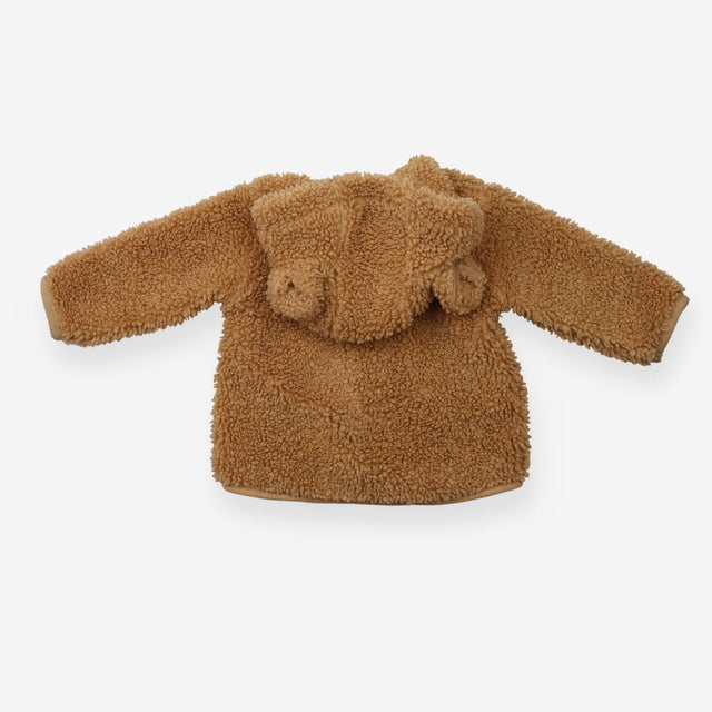 Fleece Jacket Brown with Hood and Bear Ears