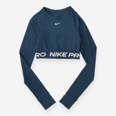 Navy Long Sleeve Workout Top - Nike